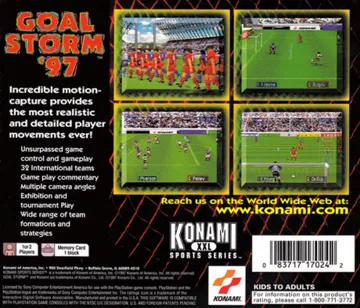 Goal Storm 97 (US) box cover back